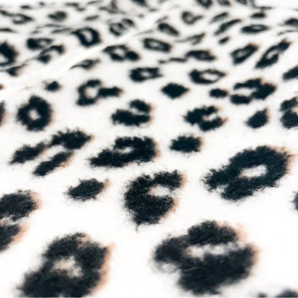 Old Navy Toddler Girls Leopard Printed Sherpa Zip-Front Hooded Jacket, Size 4T